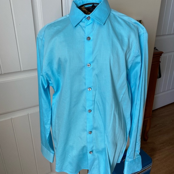 Alfani wrinkle resistant mens button down shirt - size small - Picture 3 of 12